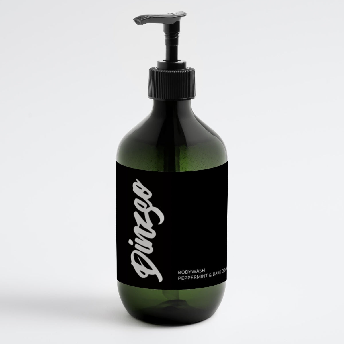 Dinzeo Body Wash Peppermint & Dark Cedar, 490ml
